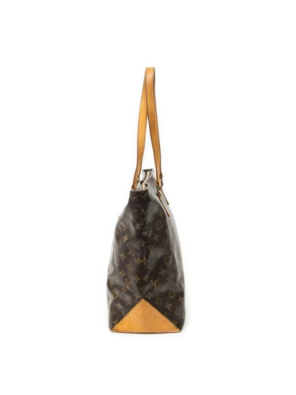 Louis Vuitton Cabas Mezzo Brown Monogram Canvas Tote Bag